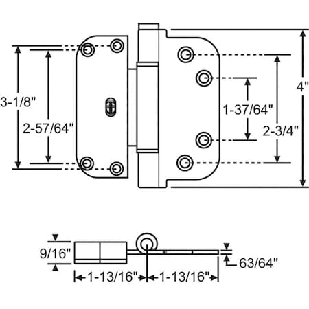 Strybuc Adjustable Guide Hinge 56-223B